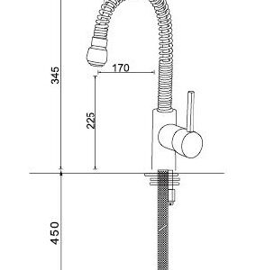 Dimensões Misturadora de Banca Cordova WM