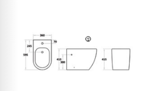 Comcept dimensões bidé Comcept dimensões bidé