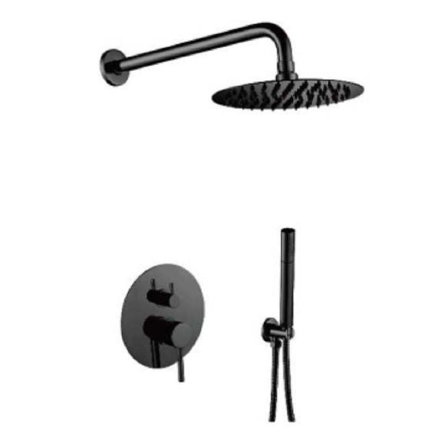 preto Pack Encastrar Redondo